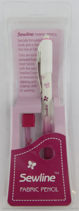 Sewline Fabric pencil with refill - Pink