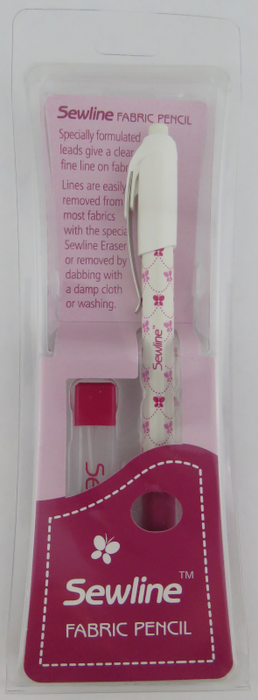 Sewline Fabric pencil with refill - White