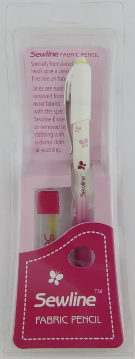 Sewline Fabric pencil with refill - Yellow
