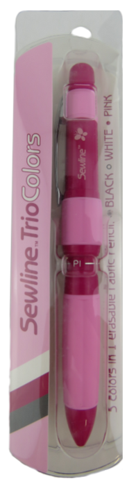 Sewline Fabric pencil Trio - Pink, white, black