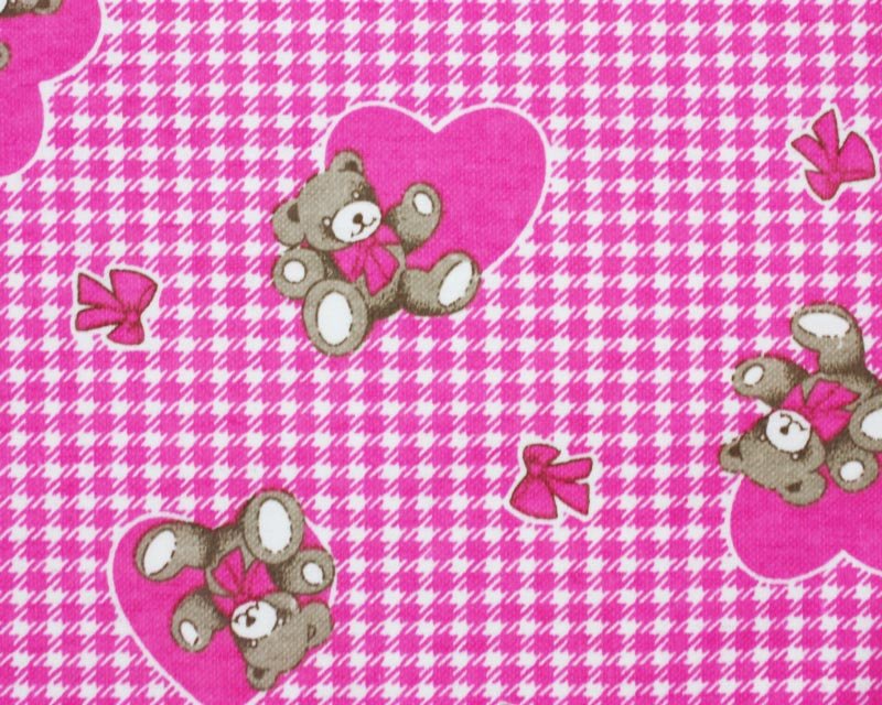 Bears Winceyette-Pink-112cm