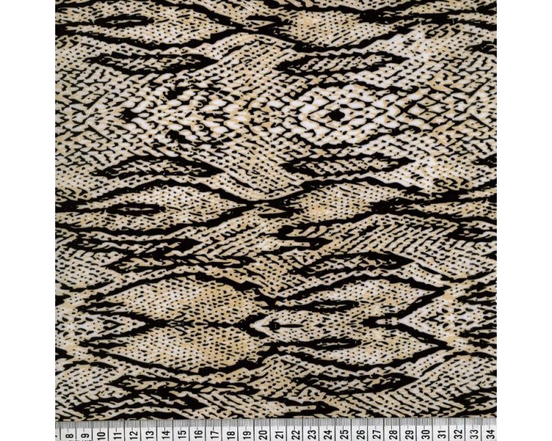 Snakeskin Georgette - BROWN