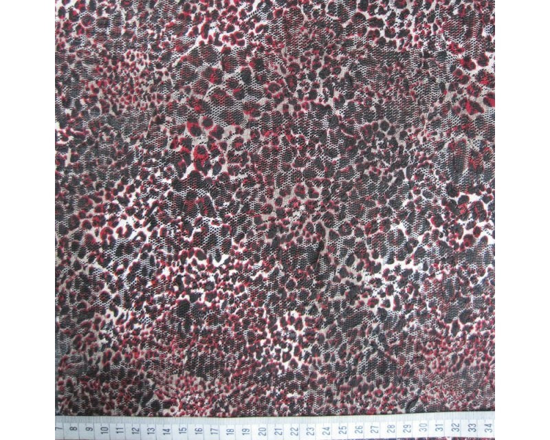 Leopard Mesh - RED