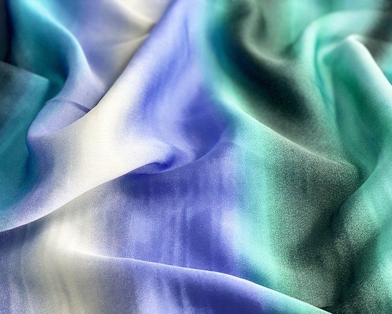 Ombre Horizon Matt Satin - Multicolor- 150 cm