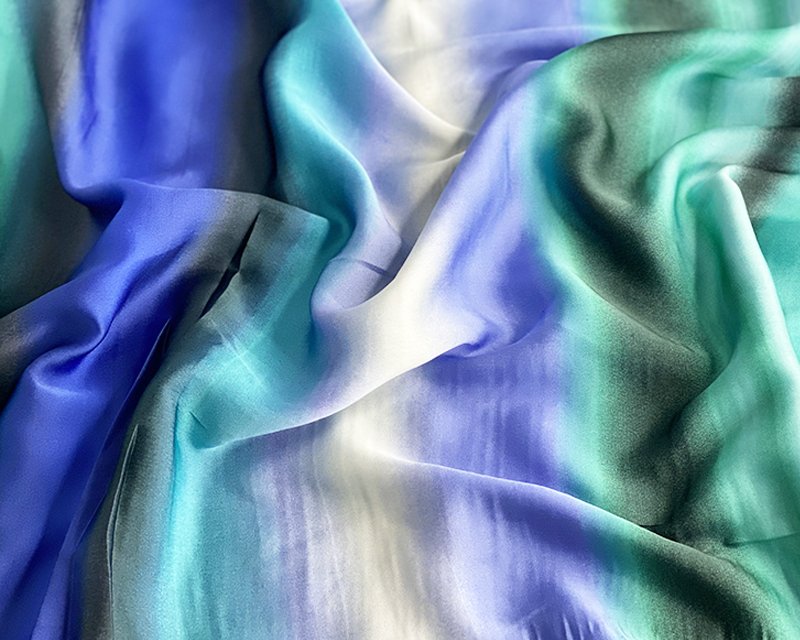 Ombre Horizon Matt Satin - Multicolor- 150 cm