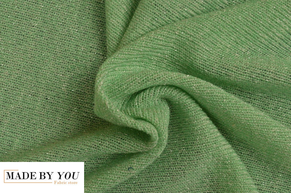 Jersey lurex - MINT GREEN
