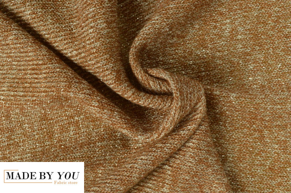 Jersey lurex - SILVERBROWN