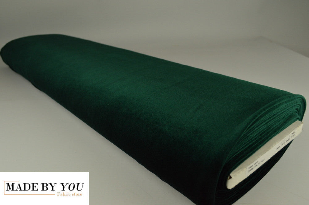 Luxury Stretch Velour - DARK GREEN