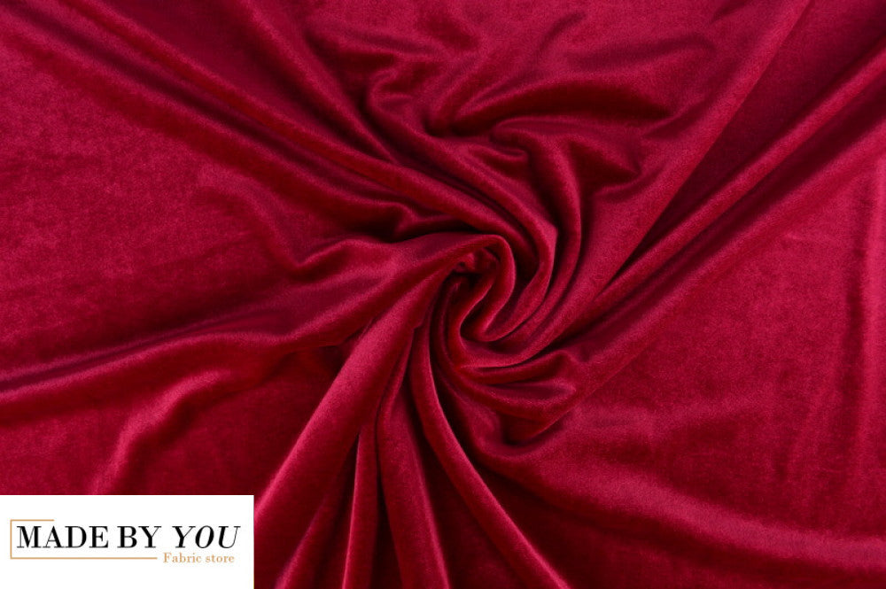 Luxury Stretch Velour - CORAL PINK