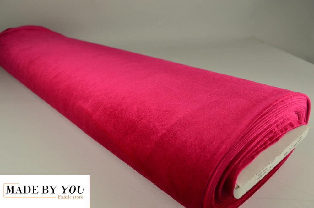 Luxury Stretch Velour - CORAL PINK