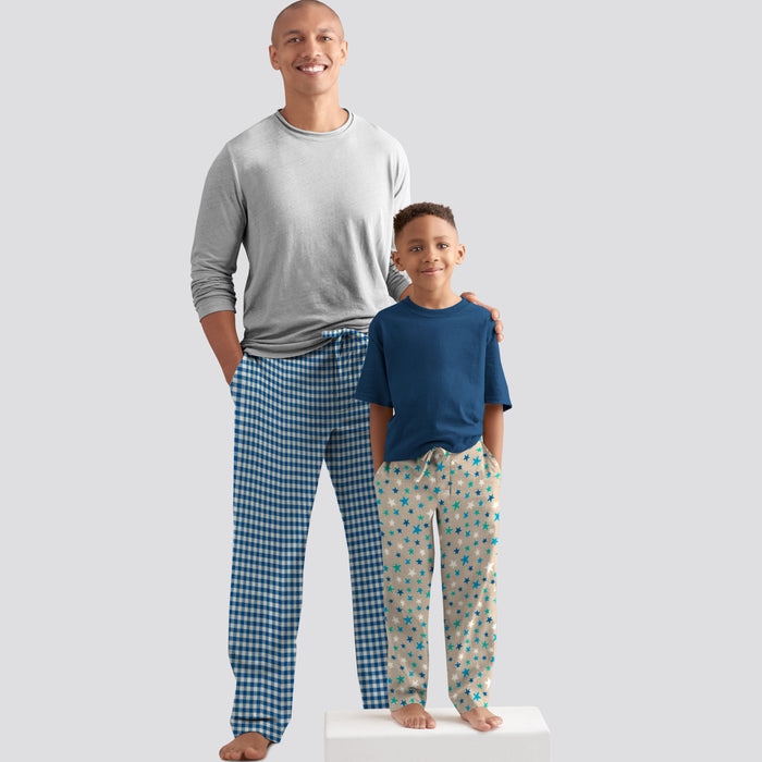 S8519 Boys' and Men's Slim Fit Lounge Pants. Size: Kid´s S-L (7-16 y) / Adults XS-XL