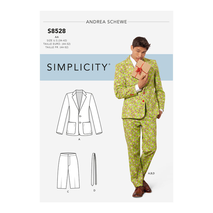 S8528 Men's Costume Suit. Size: 44-62