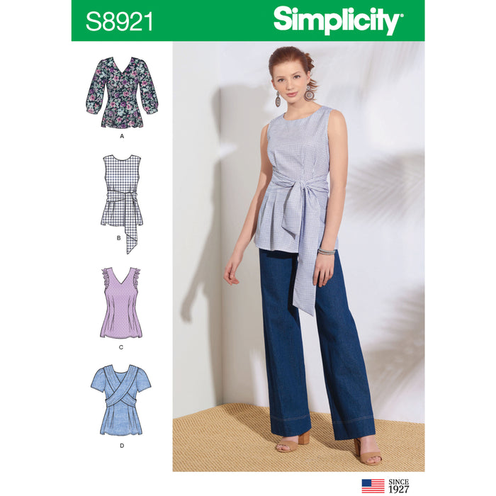 S8921 Misses' Tops. Size: 30-48