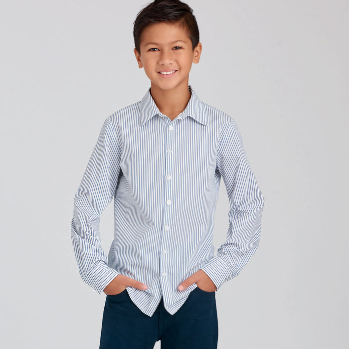 S9056 Children's & Teen Boys' Shirts. Size: 3-16 y