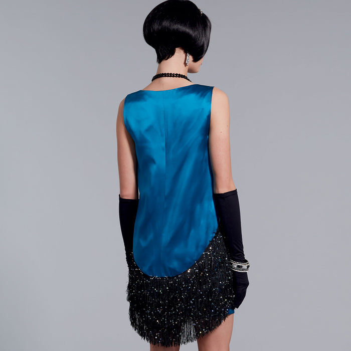 S9088 Misses' Flapper Costumes. Size: 32-48