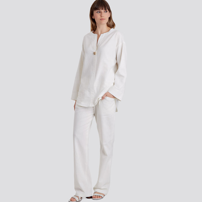S9113 Misses' Tunic, Top & Pull On Pants. Size: 32-50