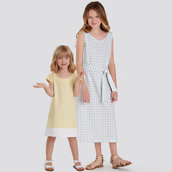 S9120 Children's & Girls' Dresses. Size: 3-14 y