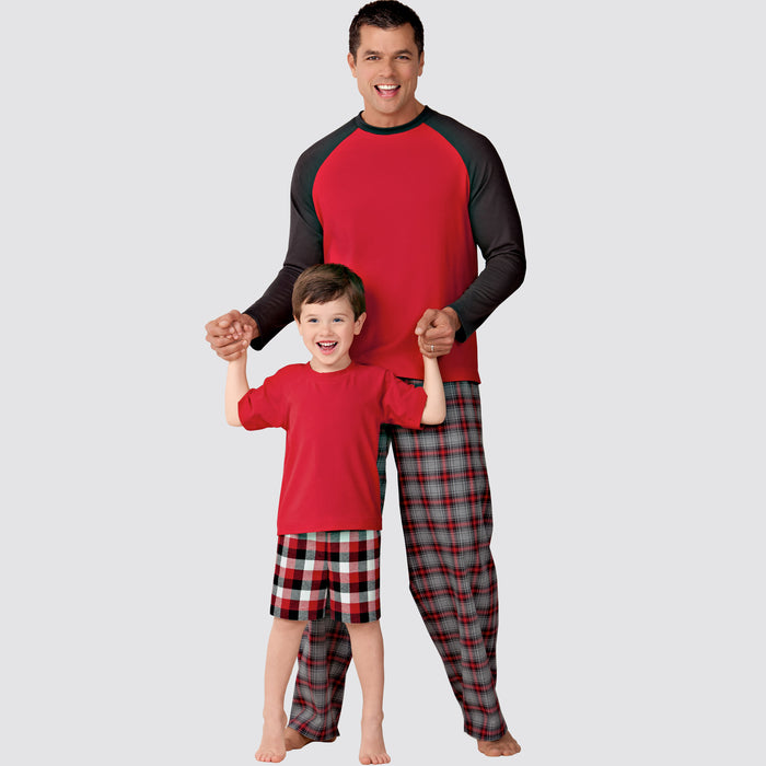 S9128 Men's & Boys Sleepwear. Size: S-L / S-XL