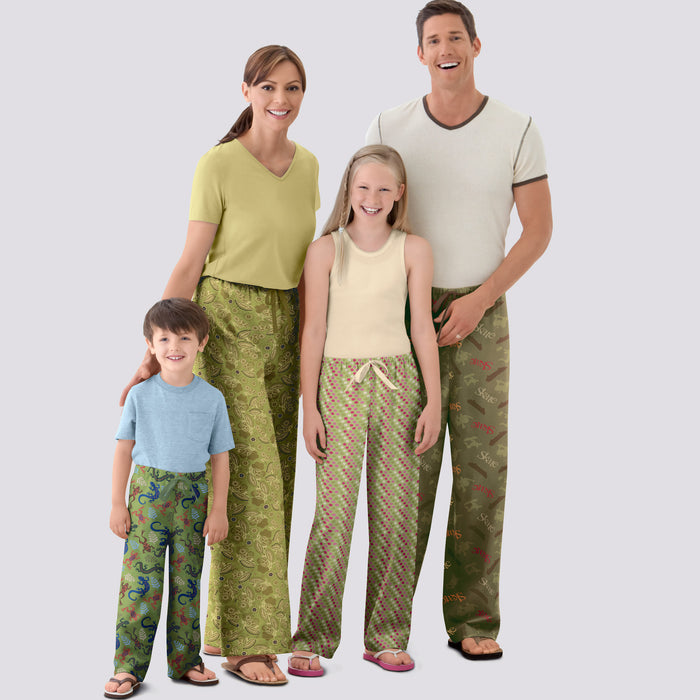 S9129 Unisex Sleepwear. Size: Kid´s XS-L (4-16 y) / Adults XS-XL