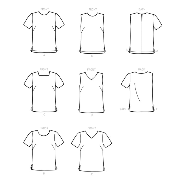 S9133 Misses' Tops. Size: 34-50