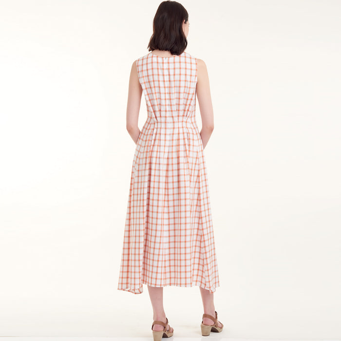 S9134 Misses' Released Pleat Dress. Size: 32-50