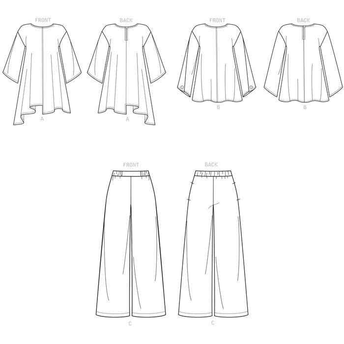 S9149 Misses' Tops & Pants. Size: 34-52