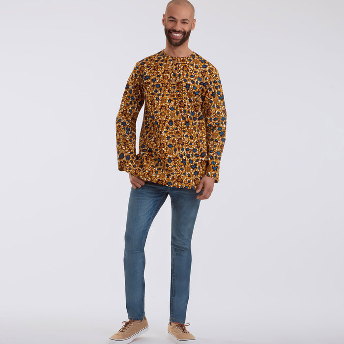 S9158 Men's Half Buttoned Shirts. Size: 44-62