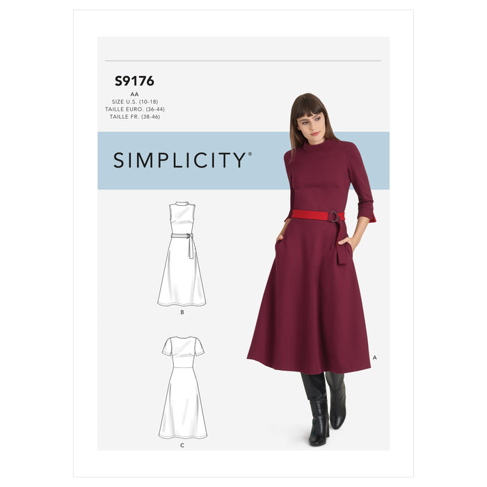 S9176 Misses' & Women's Dresses. Size: 36-54