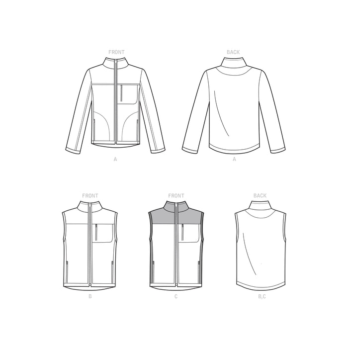 S9191 Men's Vests & Jacket. Size: S-XXL (44-62)