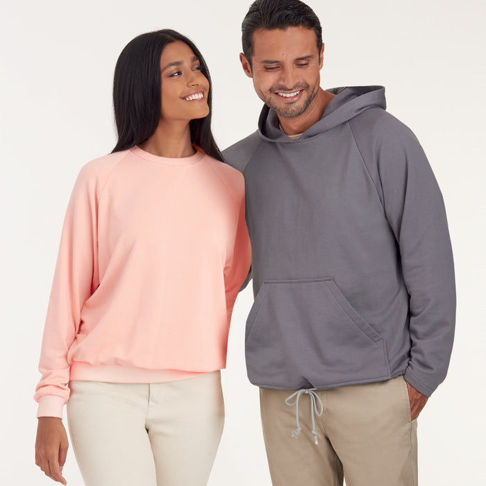 S9240 Unisex Raglan Pullover Shirts. Size: XS-XL (30-48)