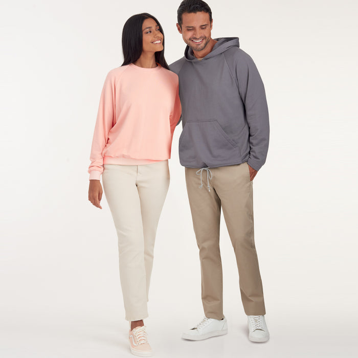 S9240 Unisex Raglan Pullover Shirts. Size: XS-XL (30-48)