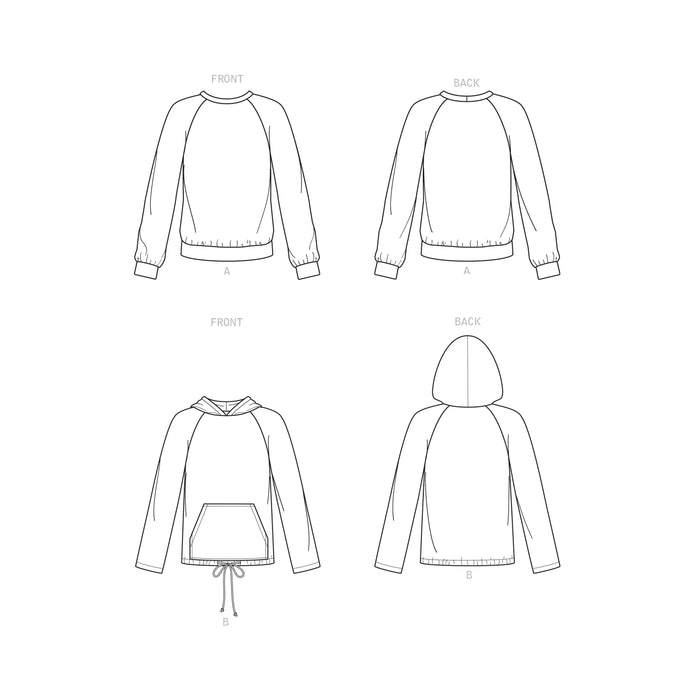 S9240 Unisex Raglan Pullover Shirts. Size: XS-XL (30-48)