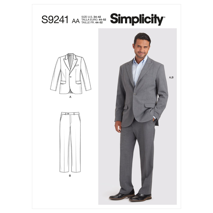 S9241 Men's Suit. Size: 44-62