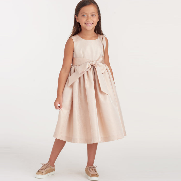 S9246 Children's & Girls' Dresses. Size: 3-14 y