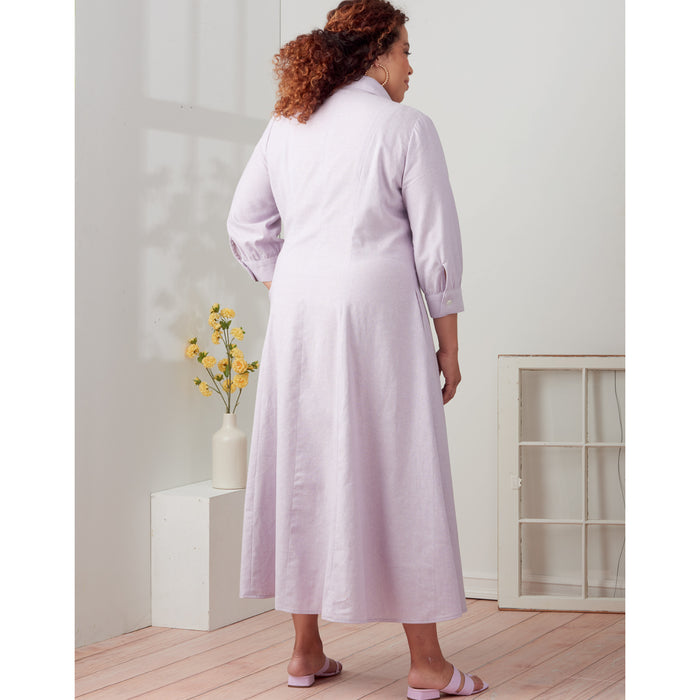 S9260 Misses' & Women's Button Front Dresses. Size: 36-54