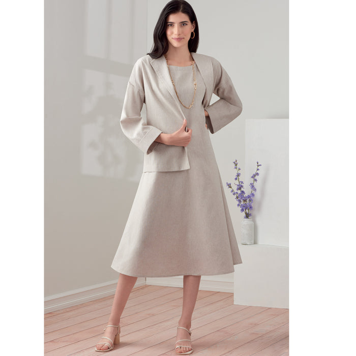 S9263 Misses' Dress, Jacket & Top. Size: 32-50
