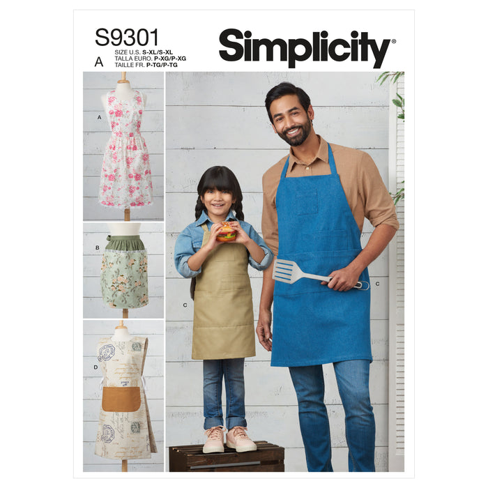 S9301 Kids' & Adults' Aprons. Size: S-XL / S-XL