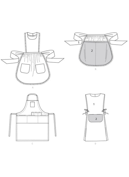 S9301 Kids' & Adults' Aprons. Size: S-XL / S-XL