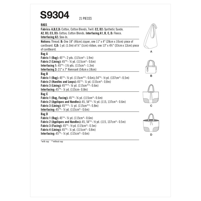 S9304 Bags