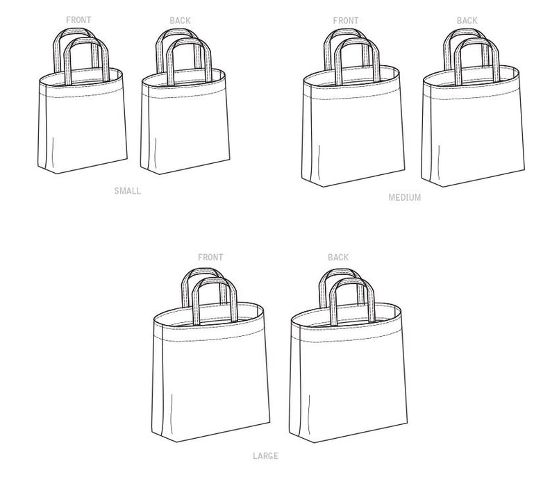 S9308 Tote Bags in Three Sizes