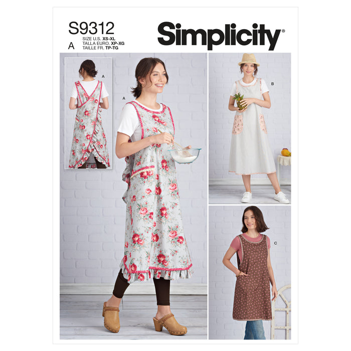S9312 Misses' Aprons. Size: XS-XL (32-50)