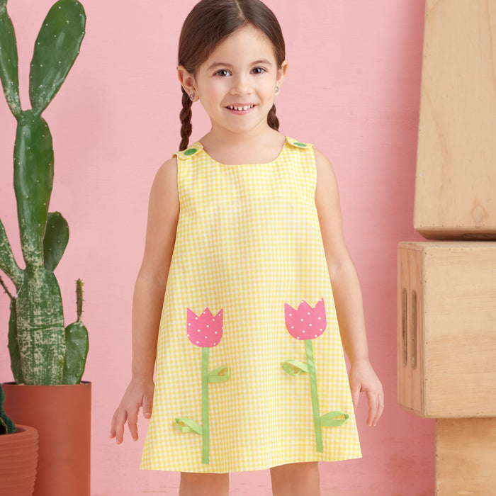 S9318 Toddlers' Tent Tops, Dresses, and Shorts. Size: 1-4 y