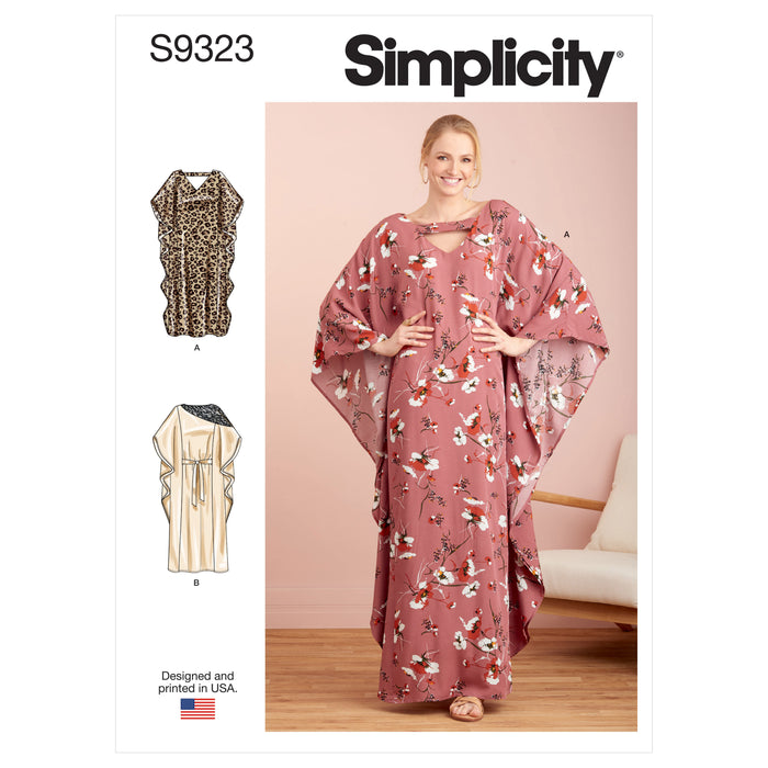 S9323 Misses' Caftans. Size: XS-XL (32-50)
