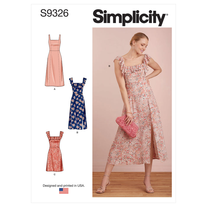 S9326 Misses' Dresses. Size: 32-48
