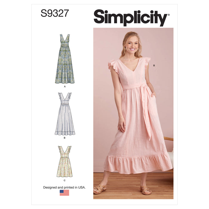 S9327 Misses' Dresses. Size: 32-48