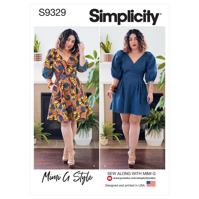 S9329 Misses' Dress in Two Lengths. Size: 32-50