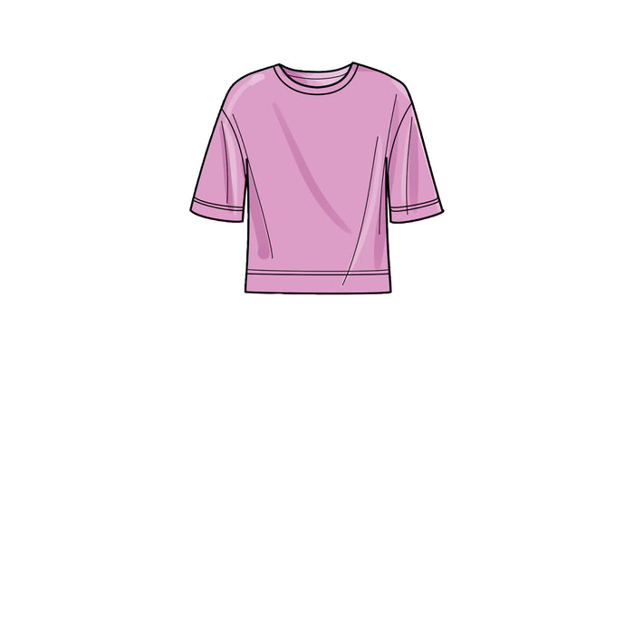 S9337 Unisex Knits Only Tops, Pants and Shorts. Size: XS-XL (30-48)