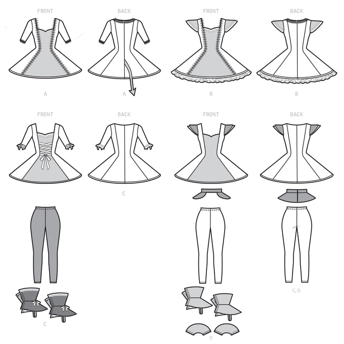 S9349 Misses' Costumes. Size: 32-48