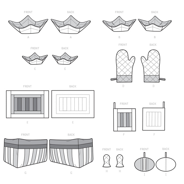 S9365 Quilted Kitchen Accessories