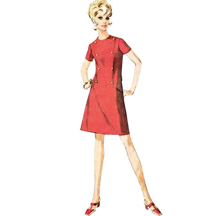 S9371 Misses' and Women's Dress with Collar, Cuff and Sleeve Variations. Size: 34-52